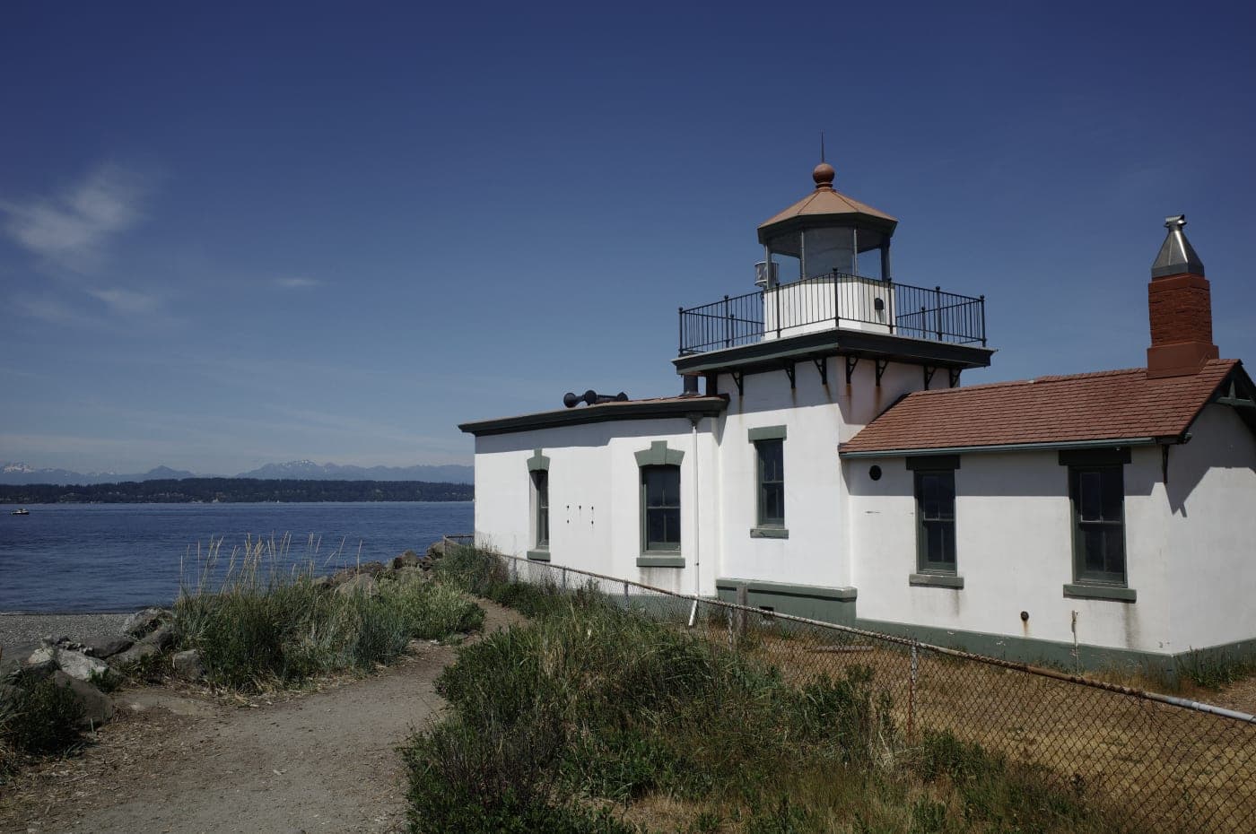 The Discovery Park Lighthouse.
